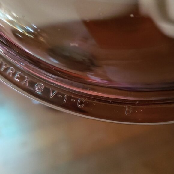 2 replacement pot lids Pyrex Amber Vintage - Picture 5 of 5